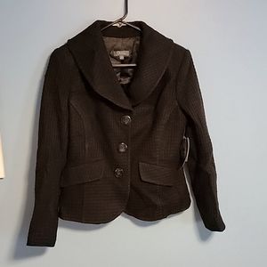 Jessica black pea coat blazer